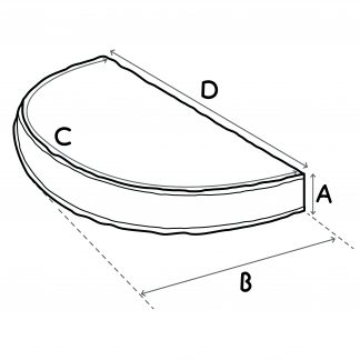 Custom Made Half Round Daybed Cushions