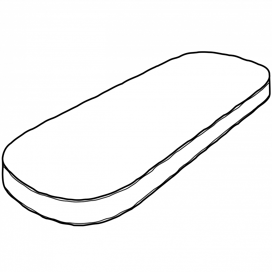 Rounded bench cushion Rounded bench cushion