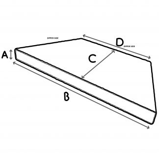 Custom Trapezoid Bench Cushions