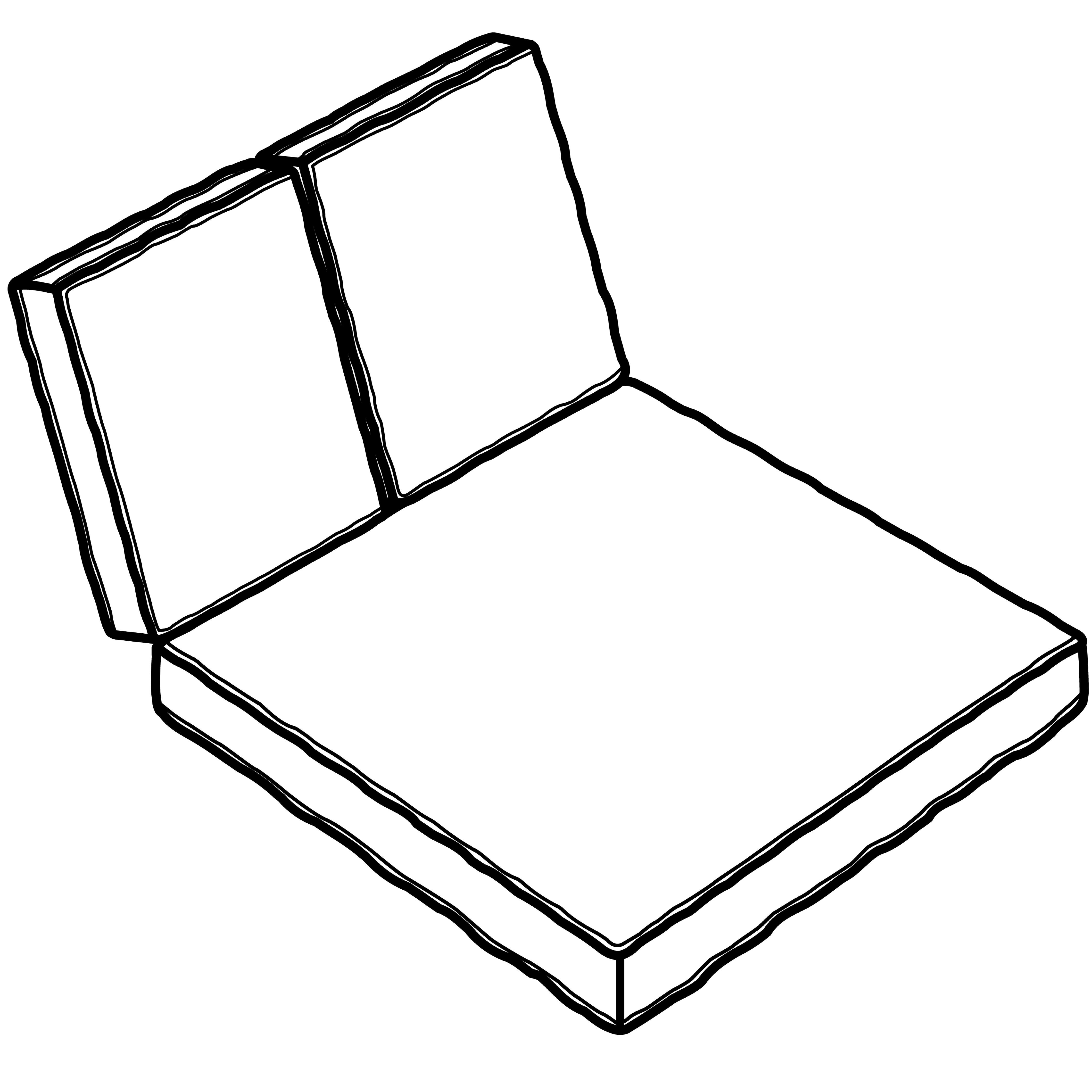 Double Sun Lounge cushion cover