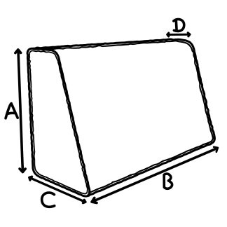 Wedge Lounge Back Cushion