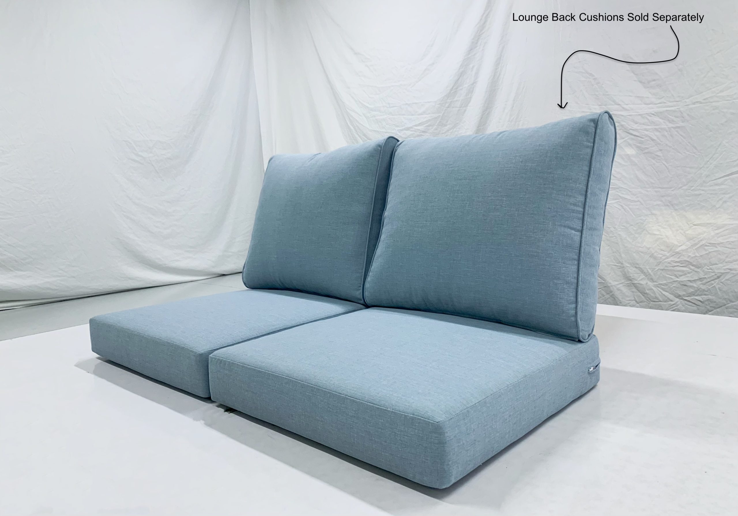 Custom Made Outdoor Lounge Seat Cushions - Image 2